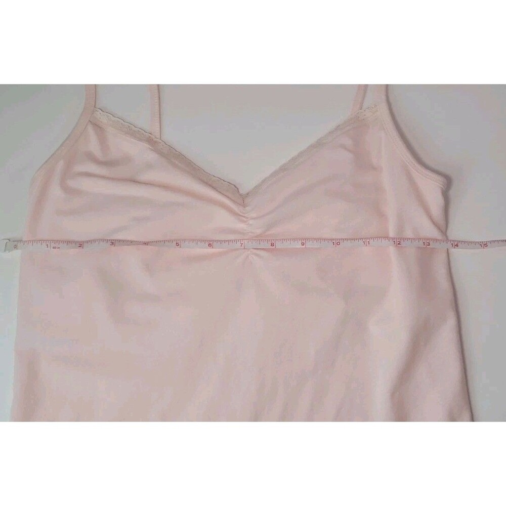 Old Navy Womens Medium Pink Tank Top Lace Trim - Picture 5 of 6